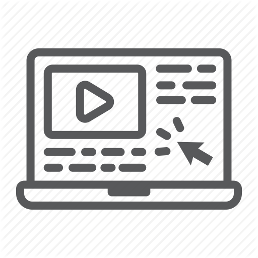 E, Education, Learning, Lesson, Online, Tutorial, Video Icon