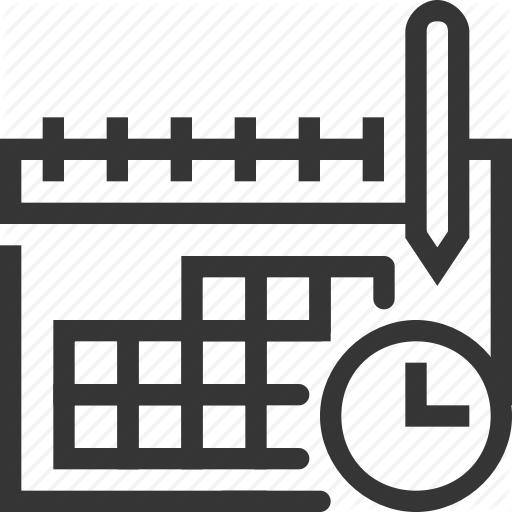 Calendar, Class Schedule, Clock, Lesson, Monthly Plan, Time Table Icon