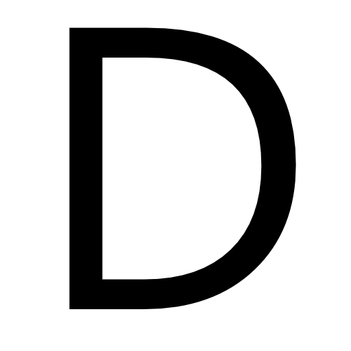 Letter D Icon at GetDrawings | Free download