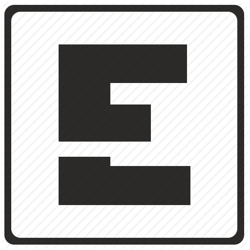 Alphabet, E, Latin, Letter, Modern Icon