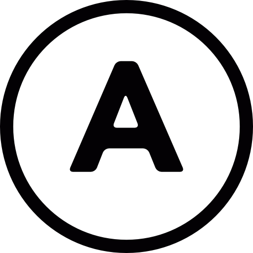 Letter A Inside A Circle