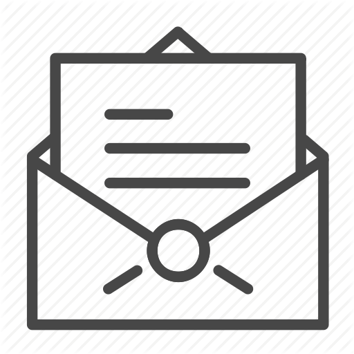 Cover Letter, Document, Letter, Message, Unsealed Icon