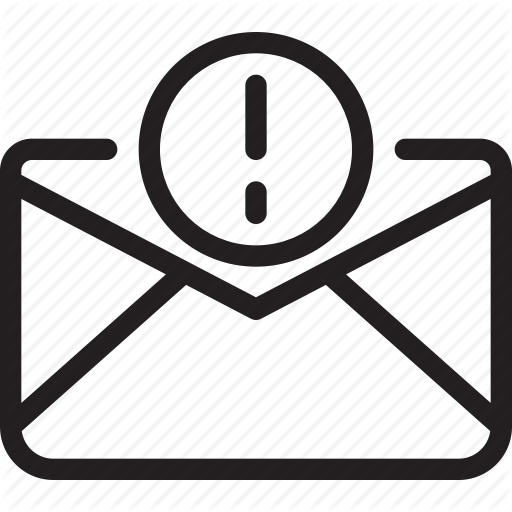 Communication, Email, Letter, Mail, Warning Icon