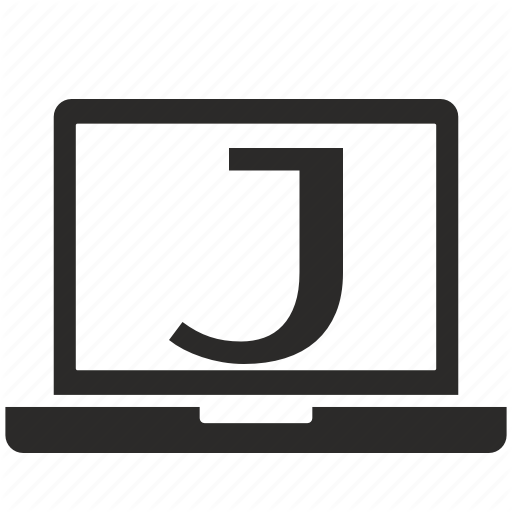 J, Key, Latin, Letter, Notebook Icon