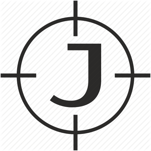 J, Key, Latin, Letter, Target Icon