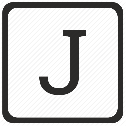 J, Keyboard, Latin, Letter, Uppercase Icon