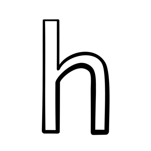 Drawing Icon Letter H