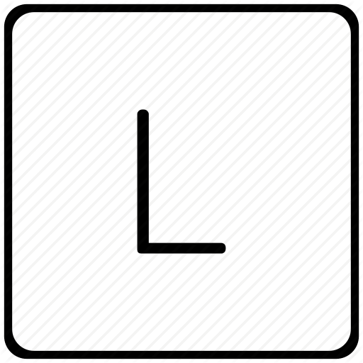 Key, Keyboard, L, Letter Icon