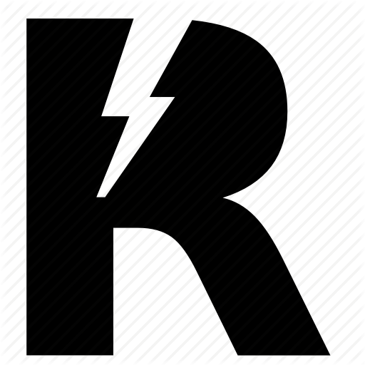 Letter, Music, R, Rock, Shock Icon