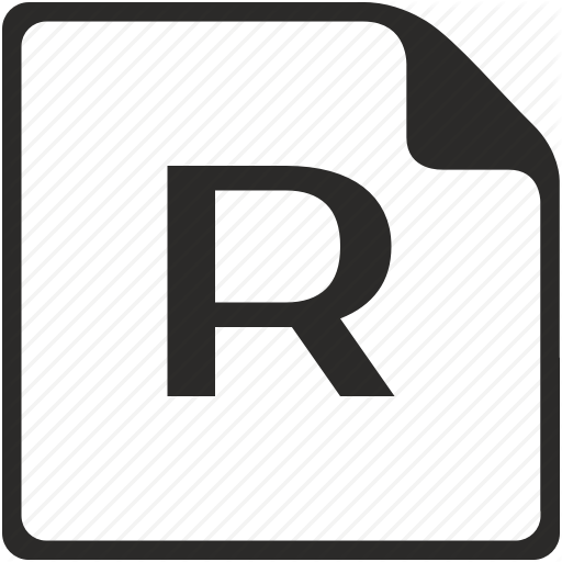 Doc, File, Key, Latin, Letter, R Icon