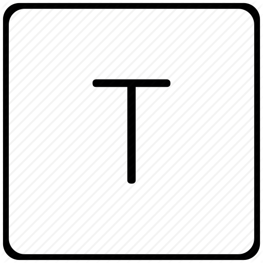 Key, Keyboard, Letter, T Icon