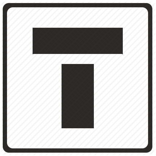 Alphabet, Latin, Letter, Modern, T Icon