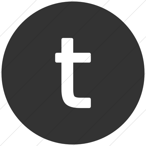 Flat Circle White On Dark Gray Alphanumerics Lowercase