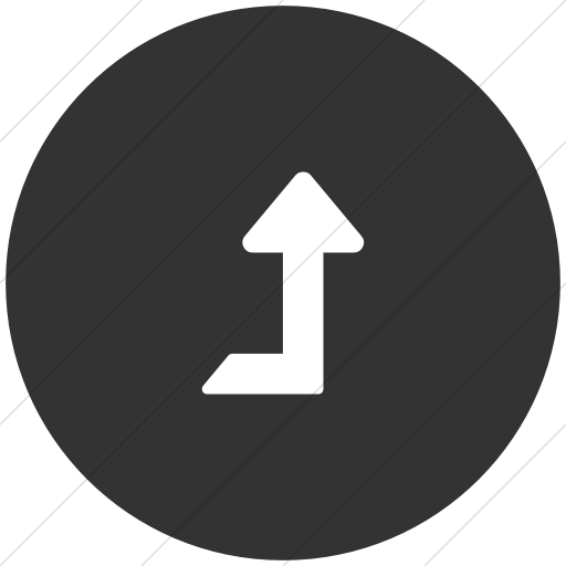 Flat Circle White On Dark Gray Bootstrap Font Awesome