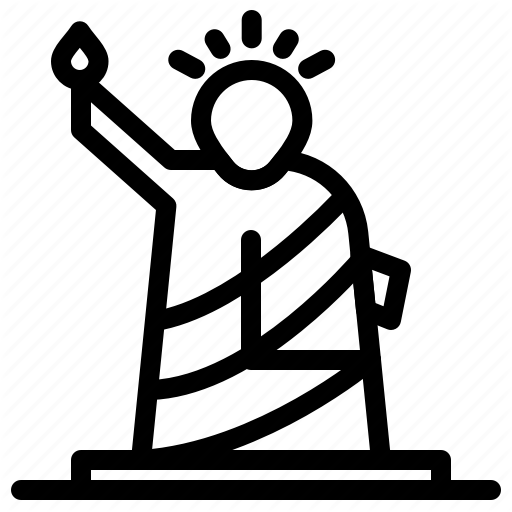 Landmarks, Liberty, Of, Statue, Usa Icon