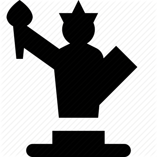 Liberty, Of, Statue Icon