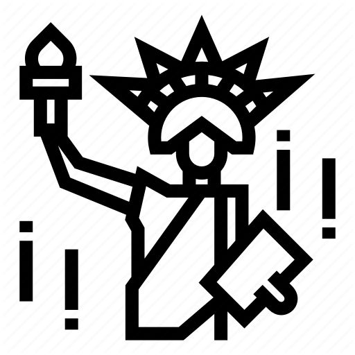 City, Landmarks, Liberty, Of, Statue, Statues Icon