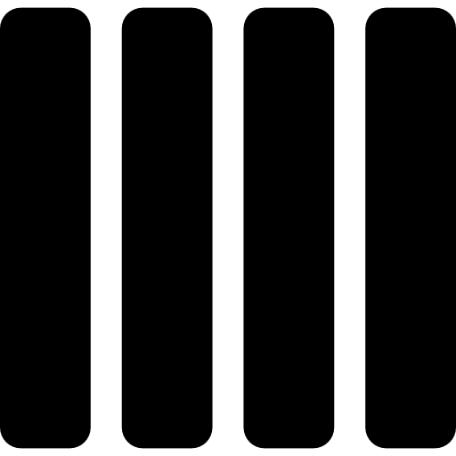 Library Books Or Four Vertical Lines Icons Free Download