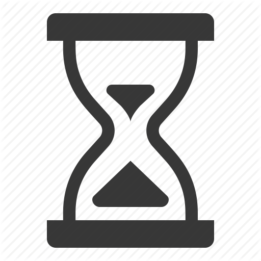 Deadline, Hourglass, Term Life Insurance Icon