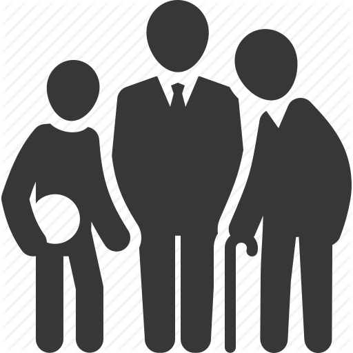 Family, Life Insurance, Old Man, Protection Icon
