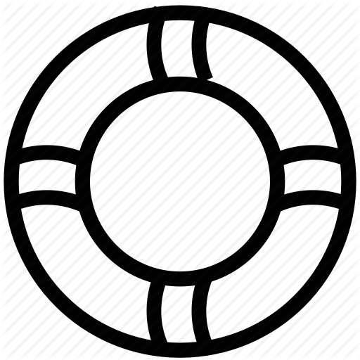 Life Belt, Life Ring, Lifebuoy, Ring Buoy, Survival Icon