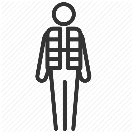 Emergency, Escape, Evacuate, Life Jacket, Life Vest Icon