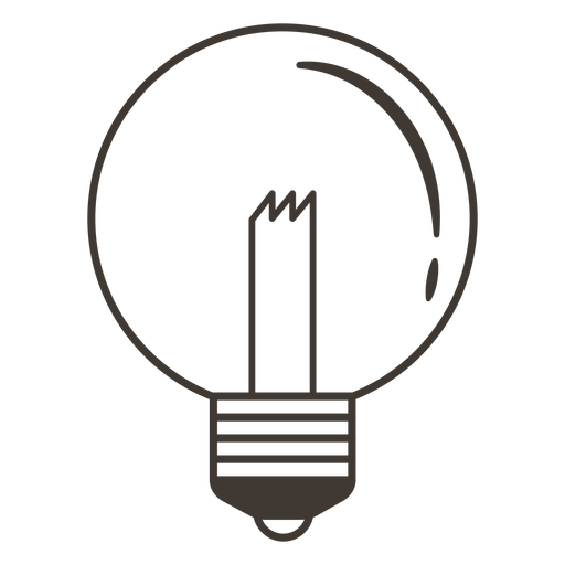 Globe Light Bulb Stroke Icon