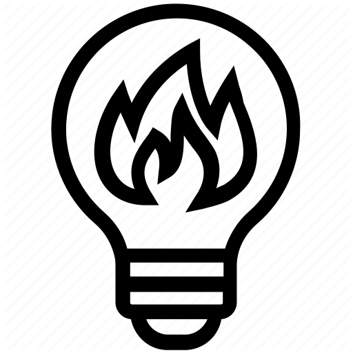 Bulb, Energy, Fire, Flame, Idea, Light, Light Bulb Icon