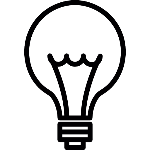 Idea Light Bulb Thin Line, Ios Interface Symbol Icons Free