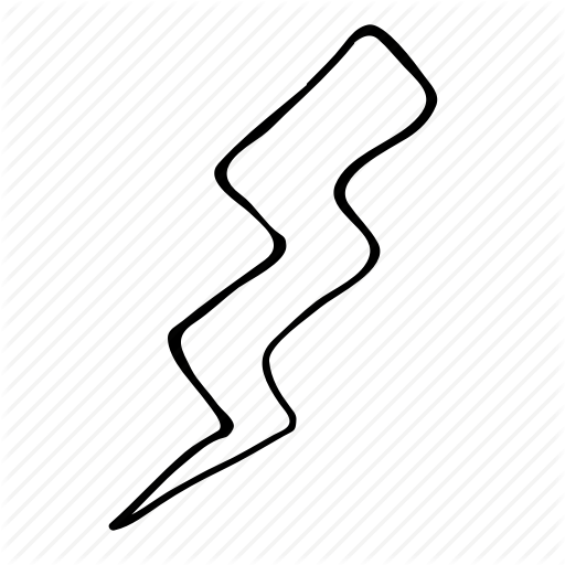 Interaction, Lightingbolt, Line, Outlined Icon