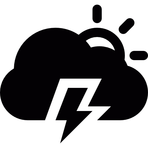 Weather, Meteorology, Lightning Icon