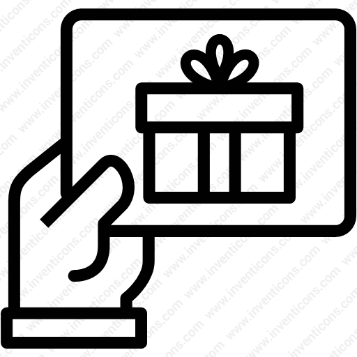 Download Ecommerce,gift Card,present,ribbon,shopping,hand Icon