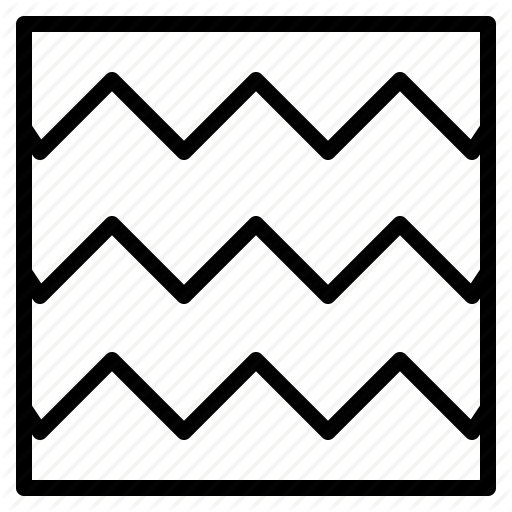 Line, Pattern, Sewing, Stitch, Zigzag Icon