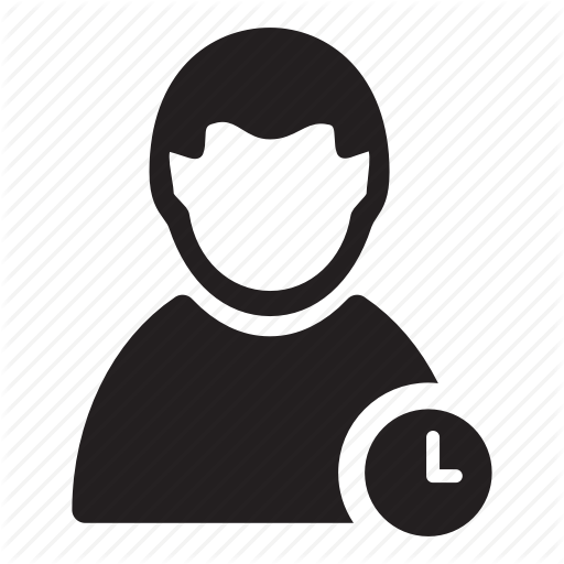 Clock, Limited, Man, Temporary, Time, Users Icon
