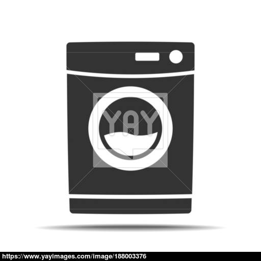 Washing Machine Icon Vector