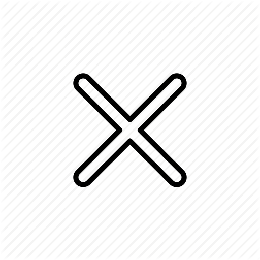 Close, Cross, Lines, Reject Icon