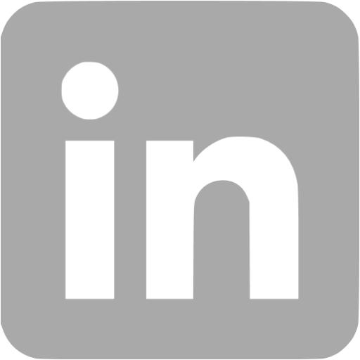 Dark Gray Linkedin Icon