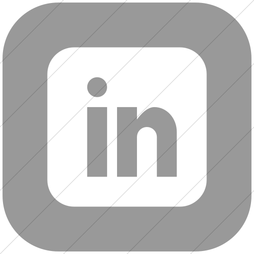 Flat Rounded Square White On Light Gray Social Media