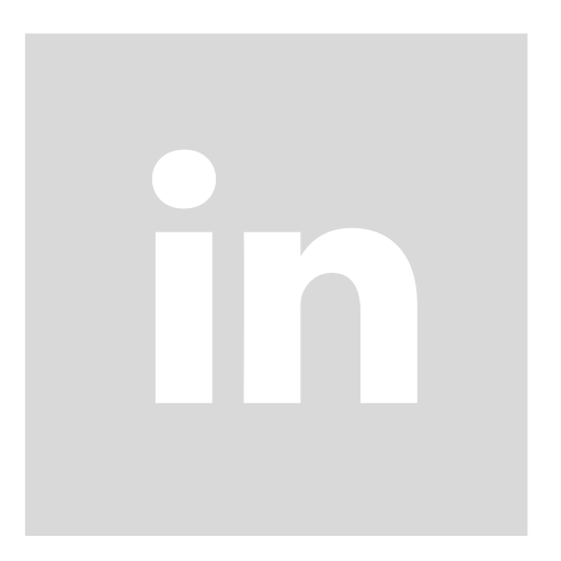 Gray, Linkedin, Square Icon