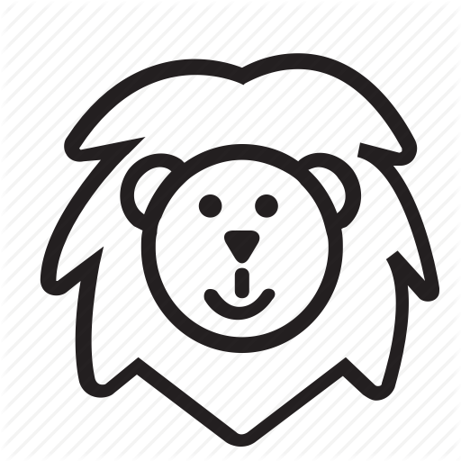 Icon Icon, Line Icon, Lion, Zoo Icon