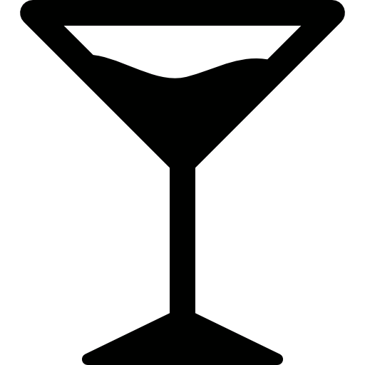 Cocktail Glass With Liquor Icons Free Download