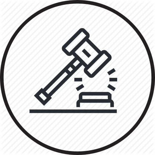 Courthouse, Justice, Law, Lawyer, Legal, Line, Litigation Icon