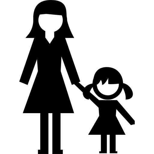 Woman And A Small Girl Icon Download Free Icons