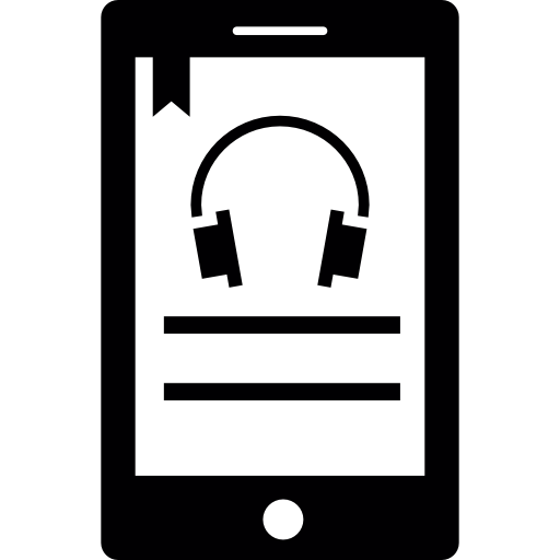 Listening To Music Using Cellphone Icons Free Download