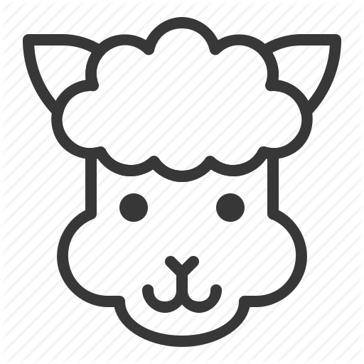 Alpaca, Animal, Face, Head, Llama, Zoo Icon