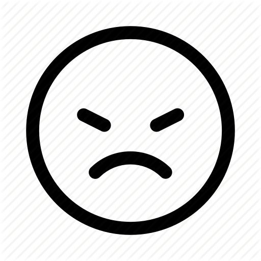 Angry, Emoticon, Emotion, Face, Smileys Icon