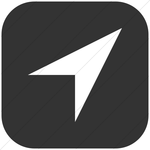 Flat Rounded Square White On Dark Gray Broccolidry