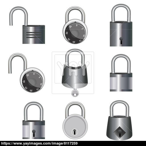 Lock And Unlock Icons Image