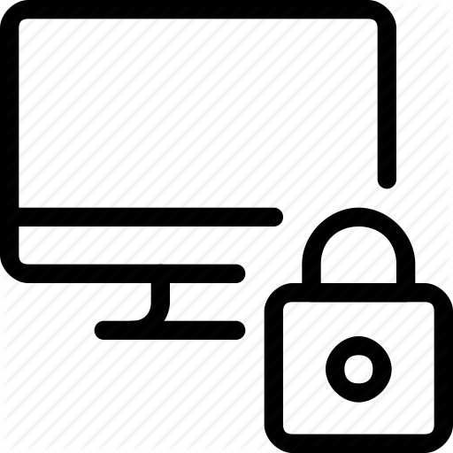 Computer, Desktop, Device, Display, Lock, Monitor, Screen Icon