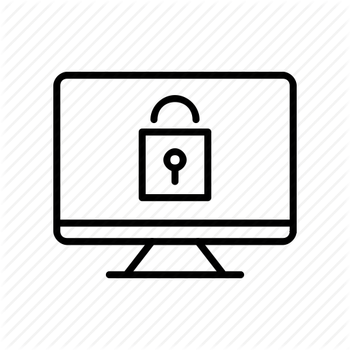 Computer, Desktop, Device, Imac, Lock, Screen, Security Icon
